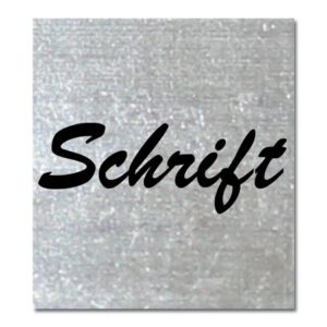Kunststoff Silber gebürstet, DIN A6
