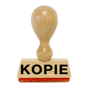 W006 Bürostempel "Kopie", Holzstempel 40 x 10 mm